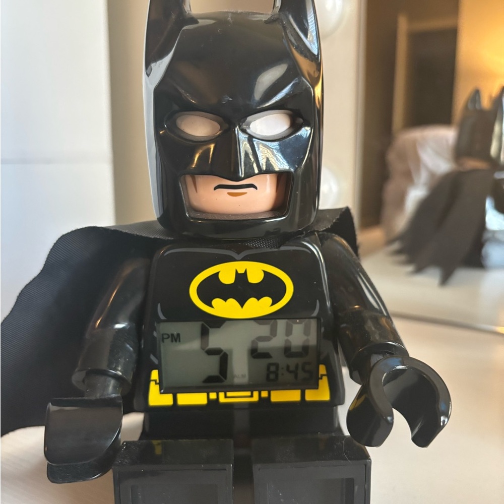 Lego Batman Black and Yellow Alarm Clock